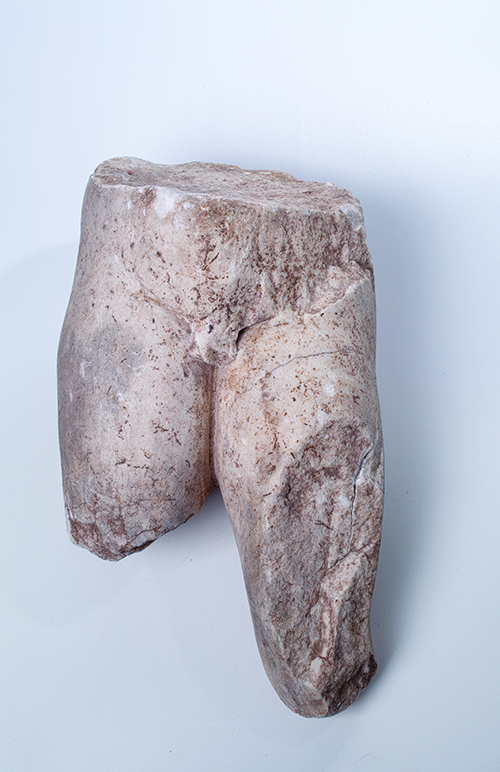 LOWER PART OF THE MARBLE STATUE OF A MAN, 33 cm height, inv.no. 1200/R